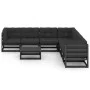8-piece garden furniture set with black pine wood cushions by vidaXL, Garden sets - Ref: Foro24-3076883, Price: 896,77 €, Dis...