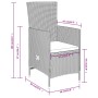 Juego de comedor de jardín 3 piezas con cojines beige by , Garden sets - Ref: Foro24-3099437, Price: 316,35 €, Discount: %