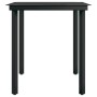 Juego de comedor de jardín 7 piezas con cojines negro by , Garden sets - Ref: Foro24-3099428, Price: 914,92 €, Discount: %
