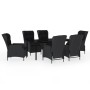 Juego de comedor de jardín 7 piezas gris oscuro by , Garden sets - Ref: Foro24-3099641, Price: 1,00 €, Discount: %