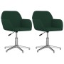 Sillas de comedor giratorias 2 uds tela verde oscuro von , Essstühle - Ref: Foro24-3103035, Preis: 164,51 €, Rabatt: %