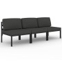 Sofá de jardín de 3 plazas con cojines aluminio gris antracita de , Conjuntos de jardín - Ref: Foro24-3107783, Precio: 528,50 €