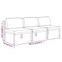 Sofá de jardín de 3 plazas con cojines aluminio gris antracita by , Garden sets - Ref: Foro24-3107783, Price: 528,82 €, Disco...