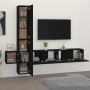 Set de muebles para TV 5 piezas madera contrachapada negro von , TV-Möbel - Ref: Foro24-3114247, Preis: 197,93 €, Rabatt: -5%%