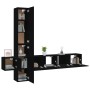 Set de muebles para TV 5 piezas madera contrachapada negro von , TV-Möbel - Ref: Foro24-3114247, Preis: 197,93 €, Rabatt: -5%%