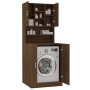 Armario de lavadora madera contrachapada color roble marrón von , Zubehör für Waschmaschinen und Trockner - Ref: Foro24-31201...