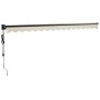 Toldo retráctil automático color crema 4x3 m by , Awnings - Ref: Foro24-3154503, Price: 367,03 €, Discount: %