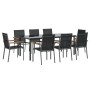 Juego de comedor para jardín 9 piezas acero y textilene negro von , Gartensets - Ref: Foro24-3187048, Preis: 573,08 €, Rabatt: %