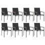 Juego de comedor para jardín 9 piezas acero y textilene negro von , Gartensets - Ref: Foro24-3187048, Preis: 573,08 €, Rabatt: %