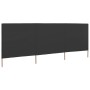 Paravientos de playa de 3 paneles tela gris antracita 400x80 cm de , Sombrillas - Ref: Foro24-47142, Precio: 34,70 €