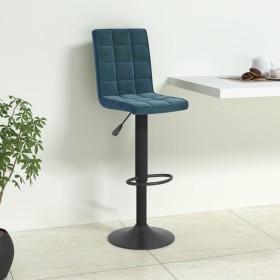 Taburete de cocina de terciopelo azul by , Kitchen stools - Ref: Foro24-335756, Price: 84,54 €, Discount: %