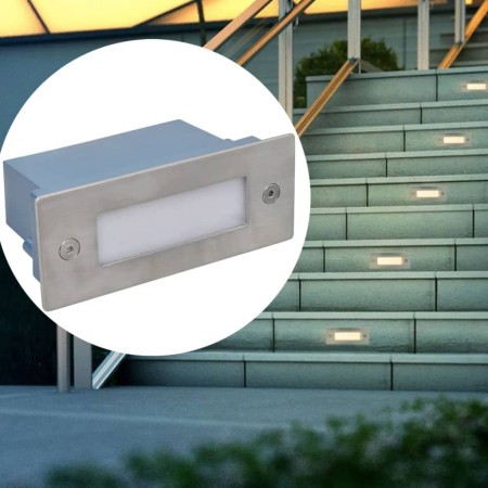 Foco empotrable de escalera 2 LED 44x111x56 mm | Foro24.es | Tu tienda online para hogar, jardín y más Foro24.es