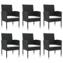 Juego de comedor de jardín 7 pzas ratán sintético y acero negro by , Garden sets - Ref: Foro24-3203318, Price: 448,67 €, Disc...