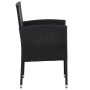 Juego de comedor de jardín 7 pzas ratán sintético y acero negro by , Garden sets - Ref: Foro24-3203318, Price: 448,67 €, Disc...