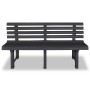 Banco de jardín plástico gris antracita 145,5 cm by , garden benches - Ref: Foro24-43585, Price: 91,86 €, Discount: %