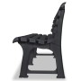 Banco de jardín plástico gris antracita 145,5 cm by , garden benches - Ref: Foro24-43585, Price: 91,86 €, Discount: %
