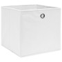 Cajas de almacenaje 4 uds tela no tejida blanco 28x28x28 cm von , Aufbewahrungskörbe - Ref: Foro24-325207, Preis: 22,32 €, Ra...