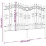 Valla de jardín con punta de lanza acero recubierto negro 165cm by , fence panels - Ref: Foro24-151086, Price: 217,50 €, Disc...