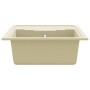 Fregadero de cocina con rebosadero ovalado granito beige de , Fregaderos - Ref: Foro24-147103, Precio: 133,37 €