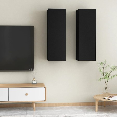Muebles para TV 2 uds madera contrachapada negro 30,5x30x90 cm von , TV-Möbel - Ref: Foro24-803347, Preis: 83,91 €, Rabatt: -5%%