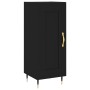 Aparador de madera contrachapada negro 34,5x34x90 cm de , Aparadores - Ref: Foro24-830421, Precio: 64,15 €, Descuento: %