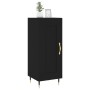 Aparador de madera contrachapada negro 34,5x34x90 cm de , Aparadores - Ref: Foro24-830421, Precio: 64,15 €, Descuento: %