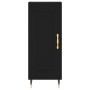 Aparador de madera contrachapada negro 34,5x34x90 cm de , Aparadores - Ref: Foro24-830421, Precio: 64,15 €, Descuento: %