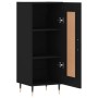 Aparador de madera contrachapada negro 34,5x34x90 cm de , Aparadores - Ref: Foro24-830421, Precio: 64,15 €, Descuento: %