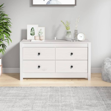 Armario auxiliar madera maciza de pino blanco 100x40x54 cm de , Aparadores - Ref: Foro24-821775, Precio: 165,14 €, Descuento: %