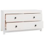 Armario auxiliar madera maciza de pino blanco 100x40x54 cm de , Aparadores - Ref: Foro24-821775, Precio: 165,14 €, Descuento: %