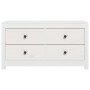 Armario auxiliar madera maciza de pino blanco 100x40x54 cm de , Aparadores - Ref: Foro24-821775, Precio: 165,14 €, Descuento: %