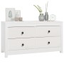 Armario auxiliar madera maciza de pino blanco 100x40x54 cm de , Aparadores - Ref: Foro24-821775, Precio: 165,14 €, Descuento: %