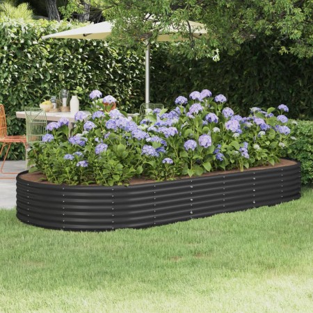 Jardinera arriate acero recubierto polvo antracita 296x140x36cm von , Töpfe und Pflanzgefäße - Ref: Foro24-319031, Preis: 54,...
