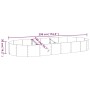 Jardinera arriate acero recubierto polvo antracita 296x140x36cm von , Töpfe und Pflanzgefäße - Ref: Foro24-319031, Preis: 54,...