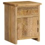 Mesita de noche de madera maciza de mango 40x30x50 cm de , Mesitas de noche - Ref: Foro24-246152, Precio: 154,21 €, Descuento: %