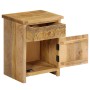 Mesita de noche de madera maciza de mango 40x30x50 cm de , Mesitas de noche - Ref: Foro24-246152, Precio: 154,21 €, Descuento: %