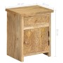 Mesita de noche de madera maciza de mango 40x30x50 cm de , Mesitas de noche - Ref: Foro24-246152, Precio: 154,21 €, Descuento: %