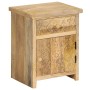 Mesita de noche de madera maciza de mango 40x30x50 cm de , Mesitas de noche - Ref: Foro24-246152, Precio: 154,21 €, Descuento: %