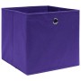 Cajas de almacenaje 4 uds tela no tejida morado 28x28x28 cm von , Aufbewahrungskörbe - Ref: Foro24-325211, Preis: 22,65 €, Ra...