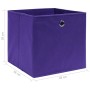 Cajas de almacenaje 4 uds tela no tejida morado 28x28x28 cm von , Aufbewahrungskörbe - Ref: Foro24-325211, Preis: 22,65 €, Ra...
