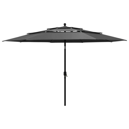 Sombrilla jardín 3 niveles con palo de aluminio antracita 3,5 m von , Sonnenschirme - Ref: Foro24-313878, Preis: 108,08 €, Ra...
