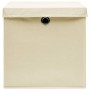 Cajas de almacenaje con tapas 10 uds crema 28x28x28 cm von , Aufbewahrungskörbe - Ref: Foro24-325218, Preis: 61,27 €, Rabatt:...