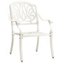 Sillas de jardín 2 unidades aluminio fundido blanco by , Garden chairs - Ref: Foro24-315569, Price: 342,13 €, Discount: %