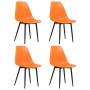 Sillas de comedor 4 unidades PP naranja de , Sillas de comedor - Ref: Foro24-338061, Precio: 154,42 €, Descuento: %
