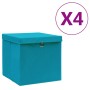 Cajas de almacenaje con tapas 4 uds azul bebé 28x28x28 cm von , Aufbewahrungskörbe - Ref: Foro24-325232, Preis: 28,94 €, Raba...