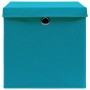 Cajas de almacenaje con tapas 4 uds azul bebé 28x28x28 cm von , Aufbewahrungskörbe - Ref: Foro24-325232, Preis: 28,94 €, Raba...