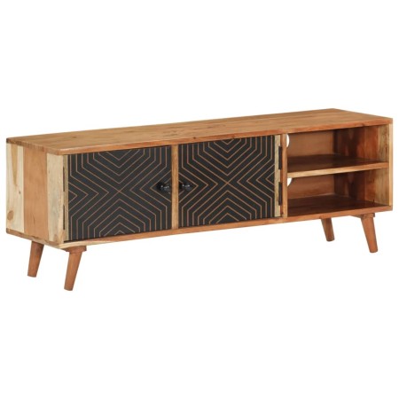 Mueble de TV madera maciza de acacia 112x30x40 cm von , TV-Möbel - Ref: Foro24-351621, Preis: 206,72 €, Rabatt: %