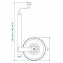 ProPlus Rodillo tensor 48 mm con neumático de aire 26x8,5 cm by , Trailers for motor vehicles - Ref: Foro24-404035, Price: 46...