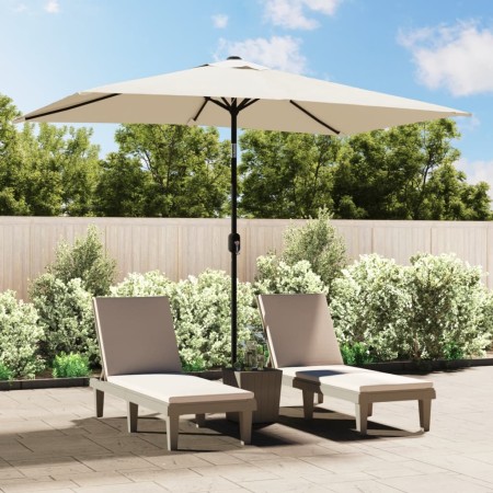 Sombrilla rectangular blanco arena 200x300 cm de , Sombrillas - Ref: Foro24-40772, Precio: 59,76 €, Descuento: %