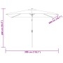 Sombrilla rectangular blanco arena 200x300 cm de , Sombrillas - Ref: Foro24-40772, Precio: 59,76 €, Descuento: %